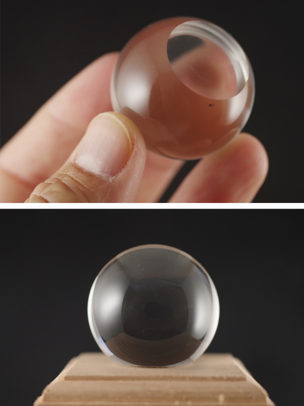 水晶無垢丸玉（平底）