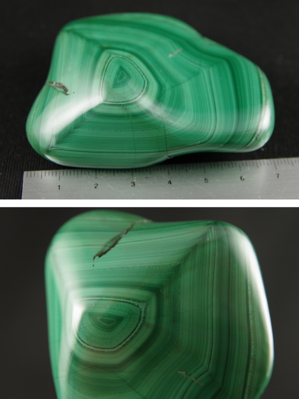 マラカイト（孔雀石）原石磨き