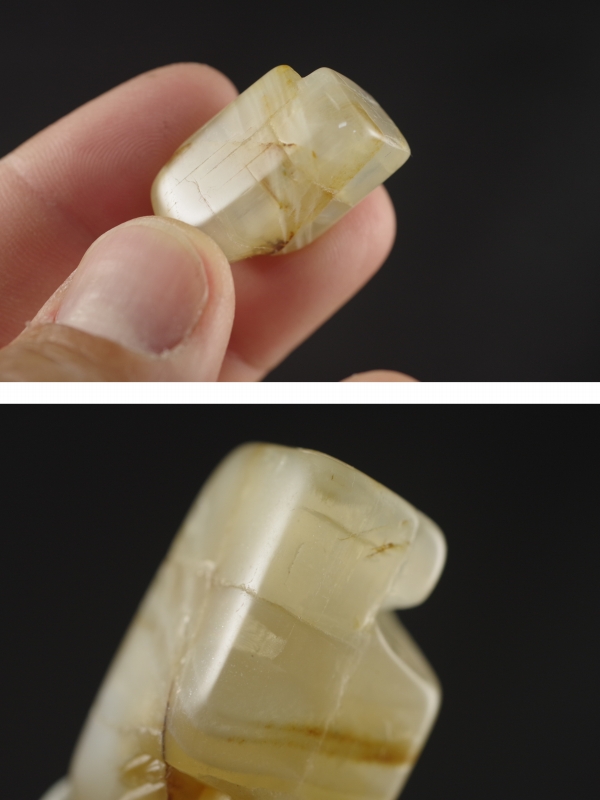 ムーンストーン 原石磨き 