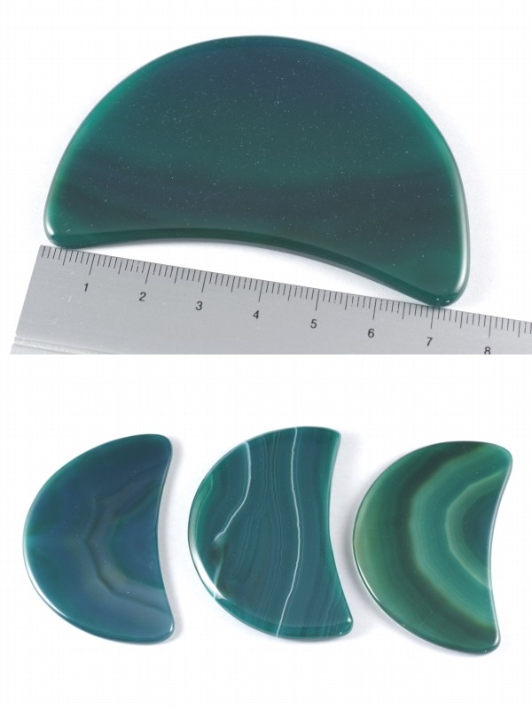 かっさマッサージプレートグリーンメノウ