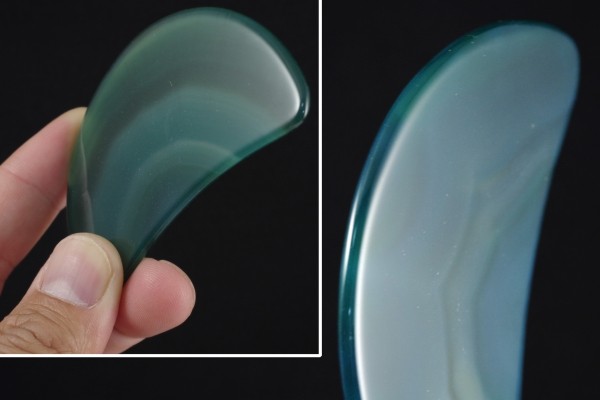 かっさマッサージプレートグリーンメノウ