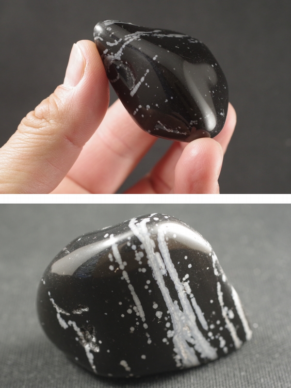 和田峠産黒耀石原石磨き