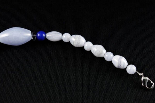 天然石羽織紐ブルーレースアゲート