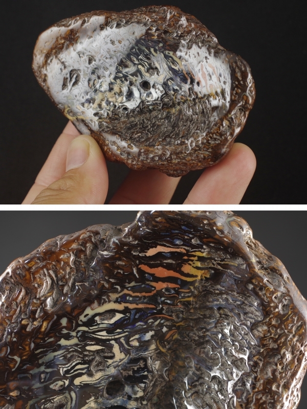 boruda- opal raw ore burnishing 