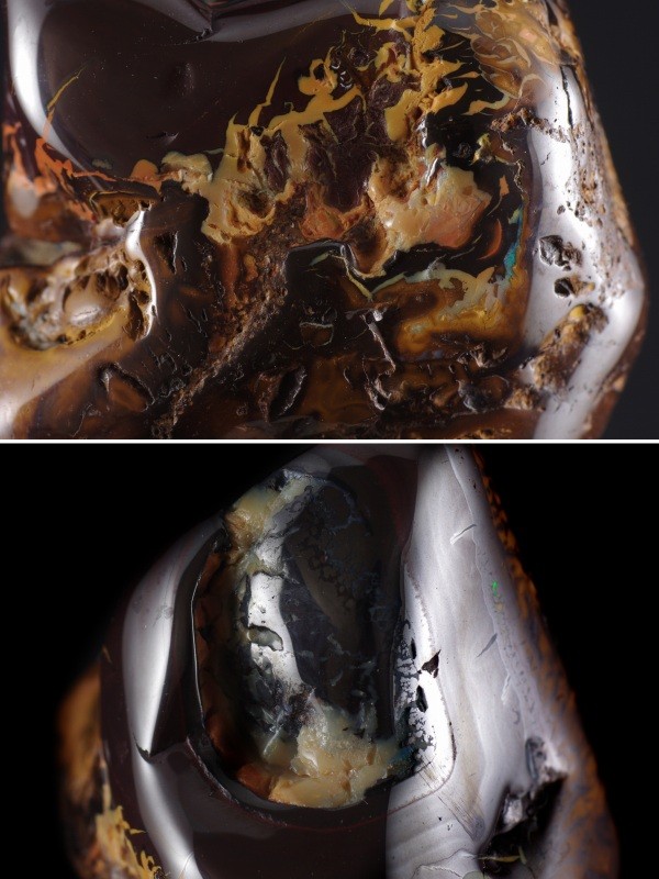 boruda- opal raw ore burnishing 