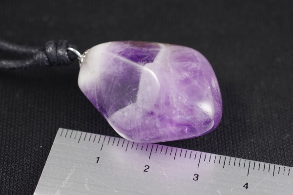  natural stone string pendant amethyst 