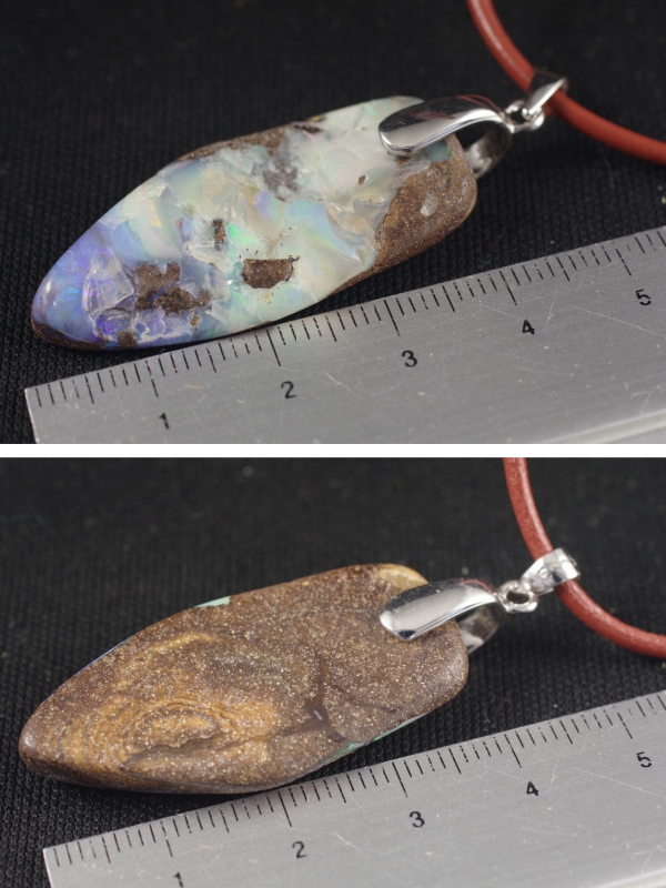 天然石ペンダント　ボルダーオパール