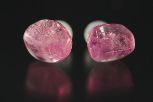 ピンクトルマリン　ピアス