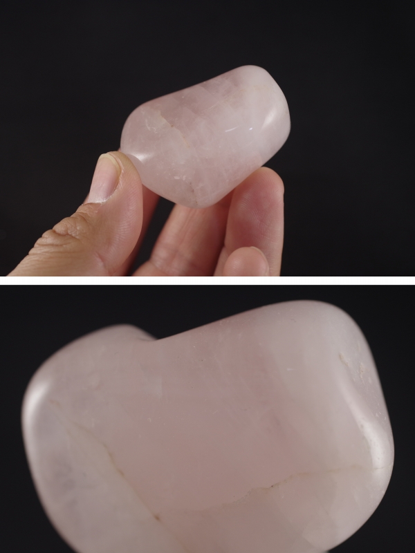  rose quartz raw ore burnishing 