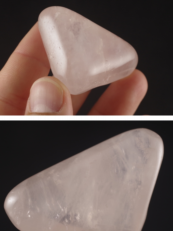  rose quartz raw ore burnishing 