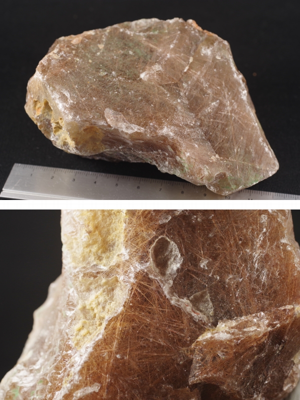  rutile quartz raw ore 