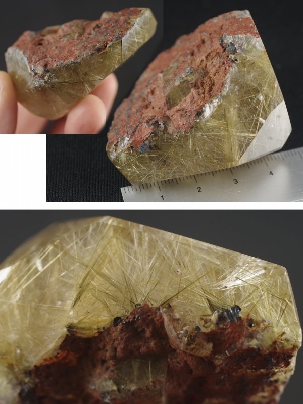  rutile quartz raw ore burnishing 