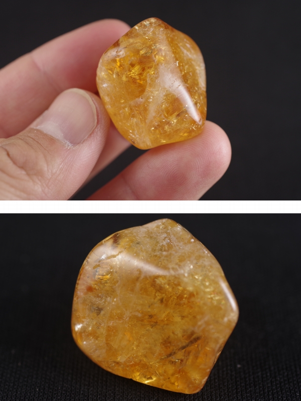  citrine ( yellow crystal ) raw ore tongue bru