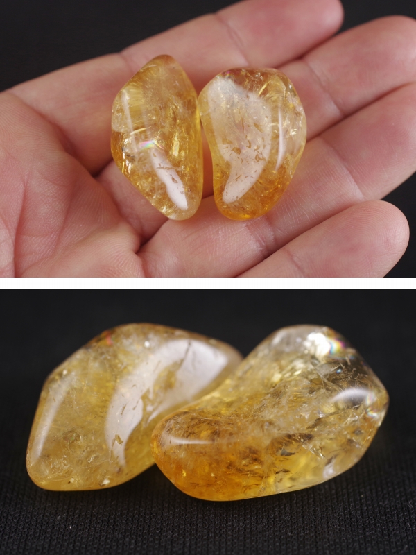 シトリン（黄水晶）原石 タンブル 