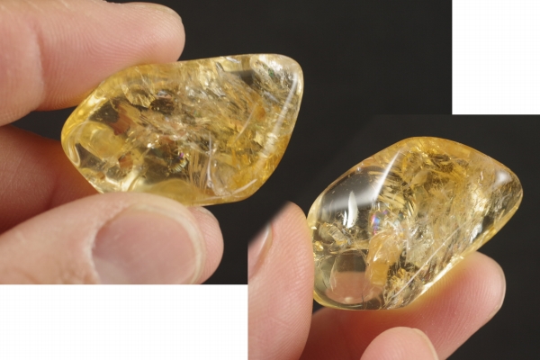 シトリン（黄水晶）原石 タンブル 