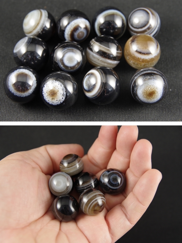 天眼石（チベットメノウ）丸玉