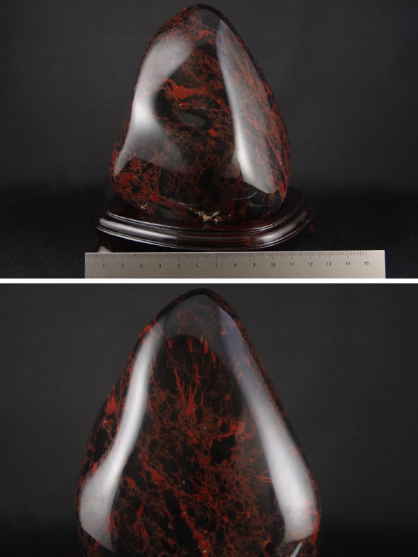 十勝石（オブシディアン）原石磨き