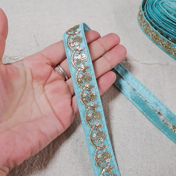 石の蔵 インド刺繍リボン インドリボン 仕入れ No.770 幅20mm 50cm
