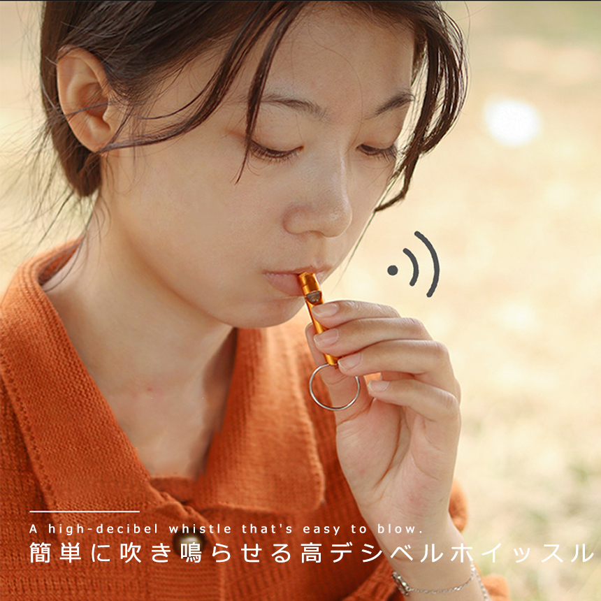 50個セット アルミ サバイバルホイッスル 徳...の詳細画像2