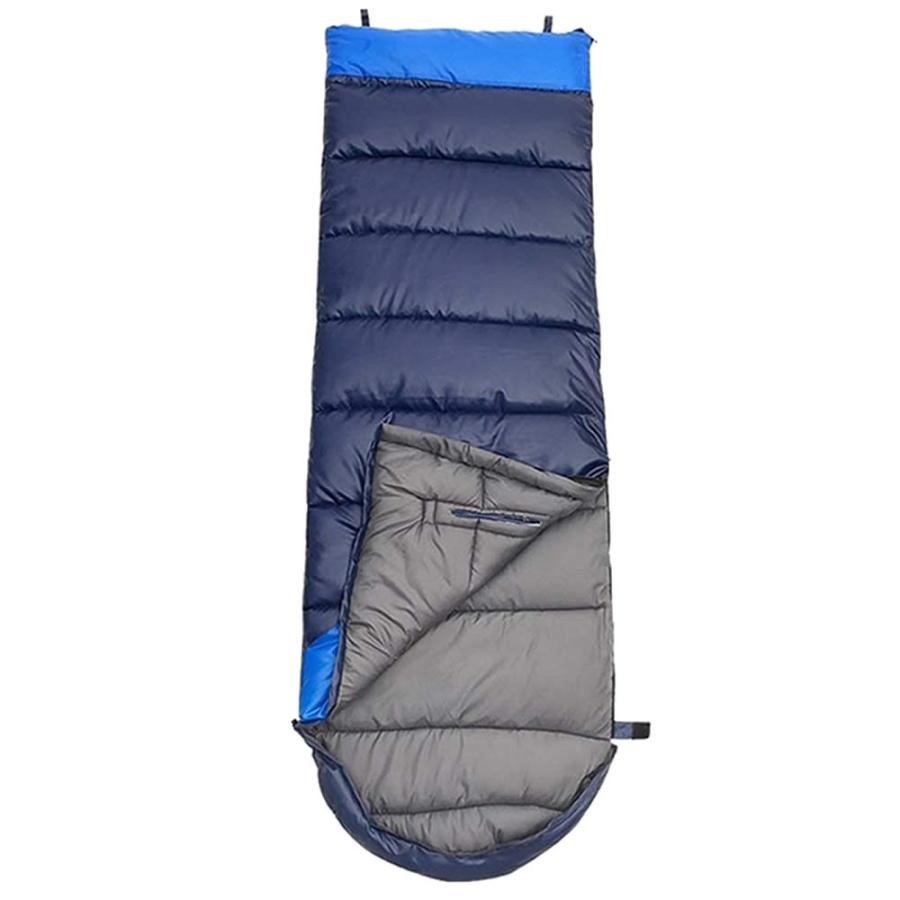 シュラフ 寝袋 ブルー 封筒型 1.05kg 220cm 1人用 温度調節 洗える