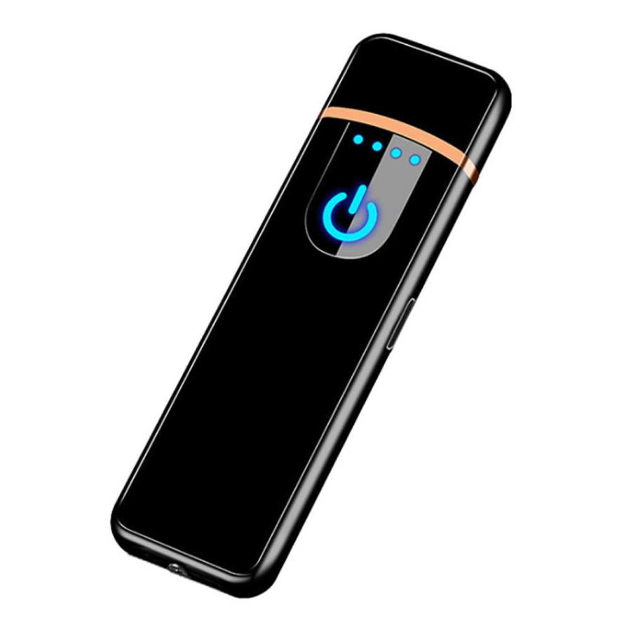 電子ライター 2個セット USB 充電 電気着火 タッチスイッチ コンパクト