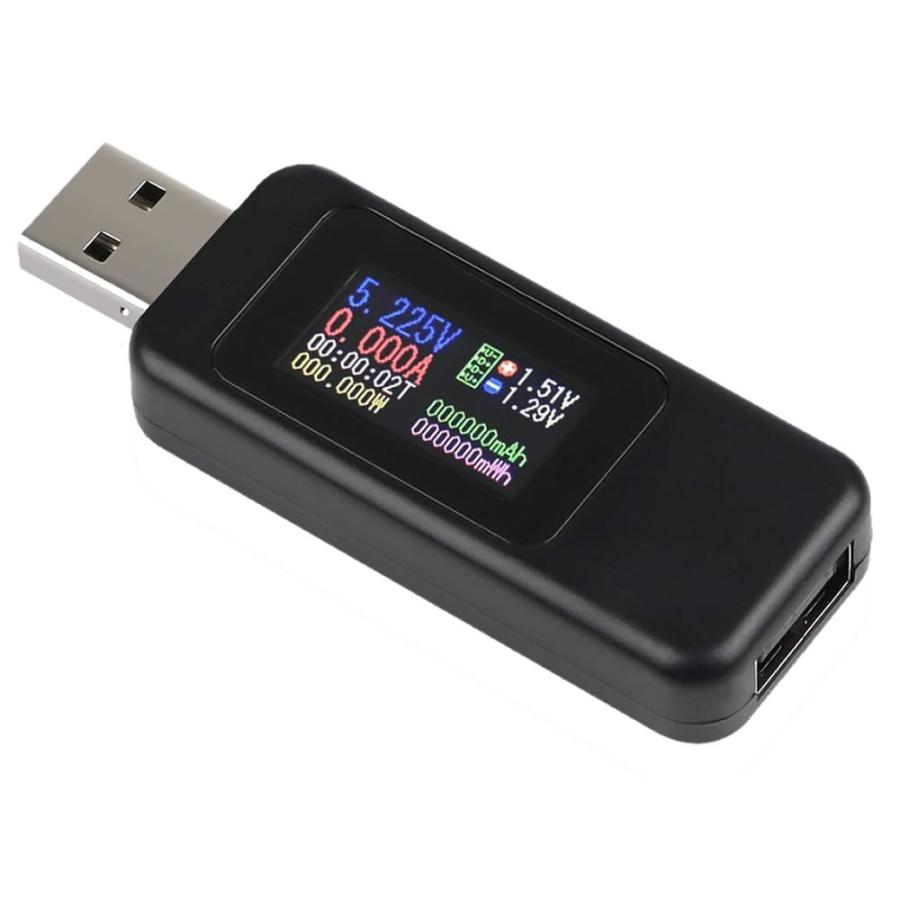 USBチェッカー電圧 電流テスター 5.1A 30V 電圧計メーター デジタル USB マルチメーター TESSMAS