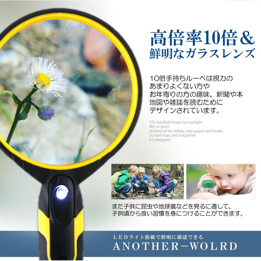 Amazon.co.jp: アウトレット 虫眼鏡 LEDライト付き 宝石用ルーペ