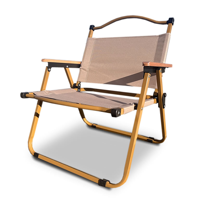 2個セット アウトドア チェア アイアン素材 1人用 折りたたみ キャンプ