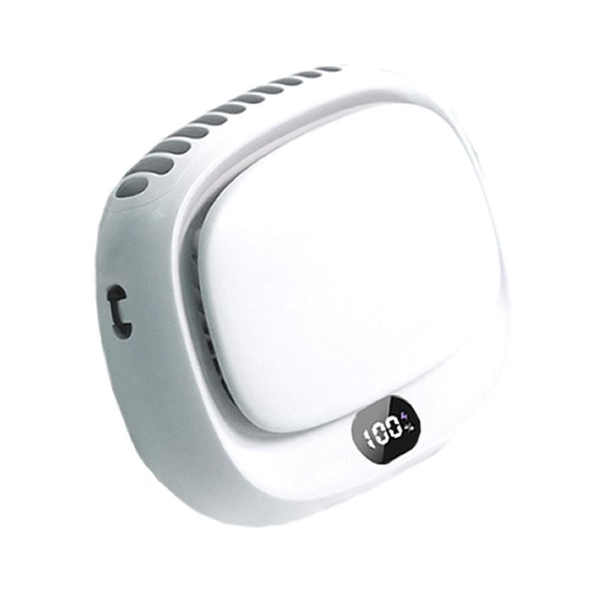 腰掛け扇風機 ベルトファン ハンディファン LED残量表示 大容量