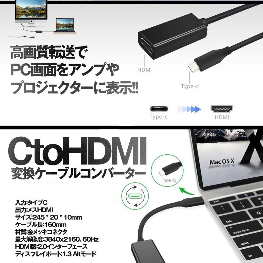 2個セット USB-C to HDMI変換アダプタ USB Type C HDMIアダプタ MacBook Air Pro 2018 パソコン 周辺機器 便利｜ishino7｜03