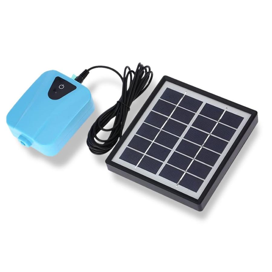 ソーラーポンプ 充電式 エアポンプ 酸素 池 通気装置 エアストーン 水族館 エアポンプ付き 5v 静音 SEISSSO |  | 05