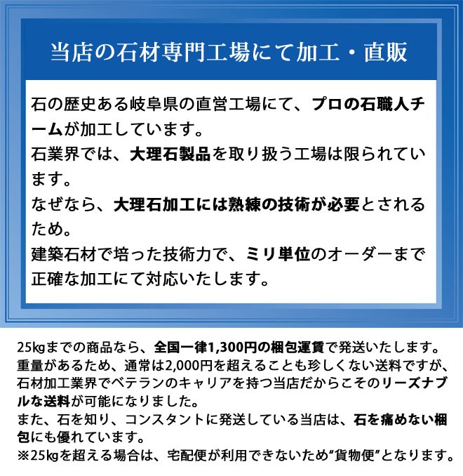 天然石オーディオボード 両面磨き（裏面磨き代）注：カスタマイズのみ