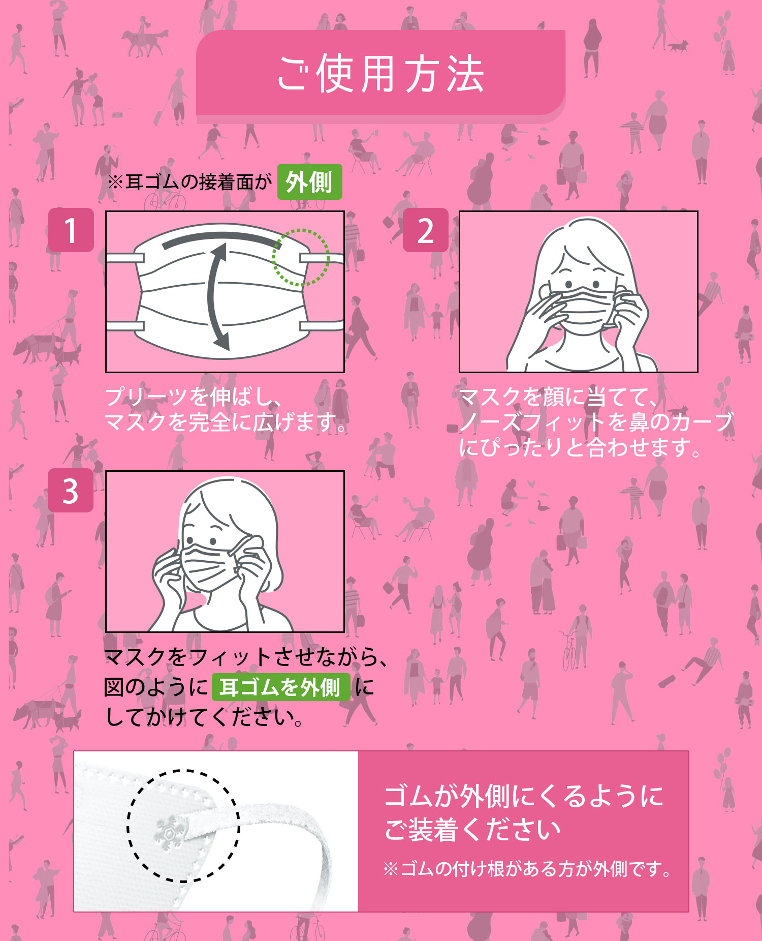 医食同源ドットコム 立体型プリーツマスク ぴったりフィット 40枚入