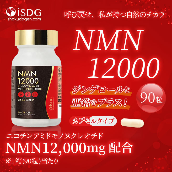 NMN サプリ サプリメント 効果 NMN12000 90粒 30日分 ジンゲロール