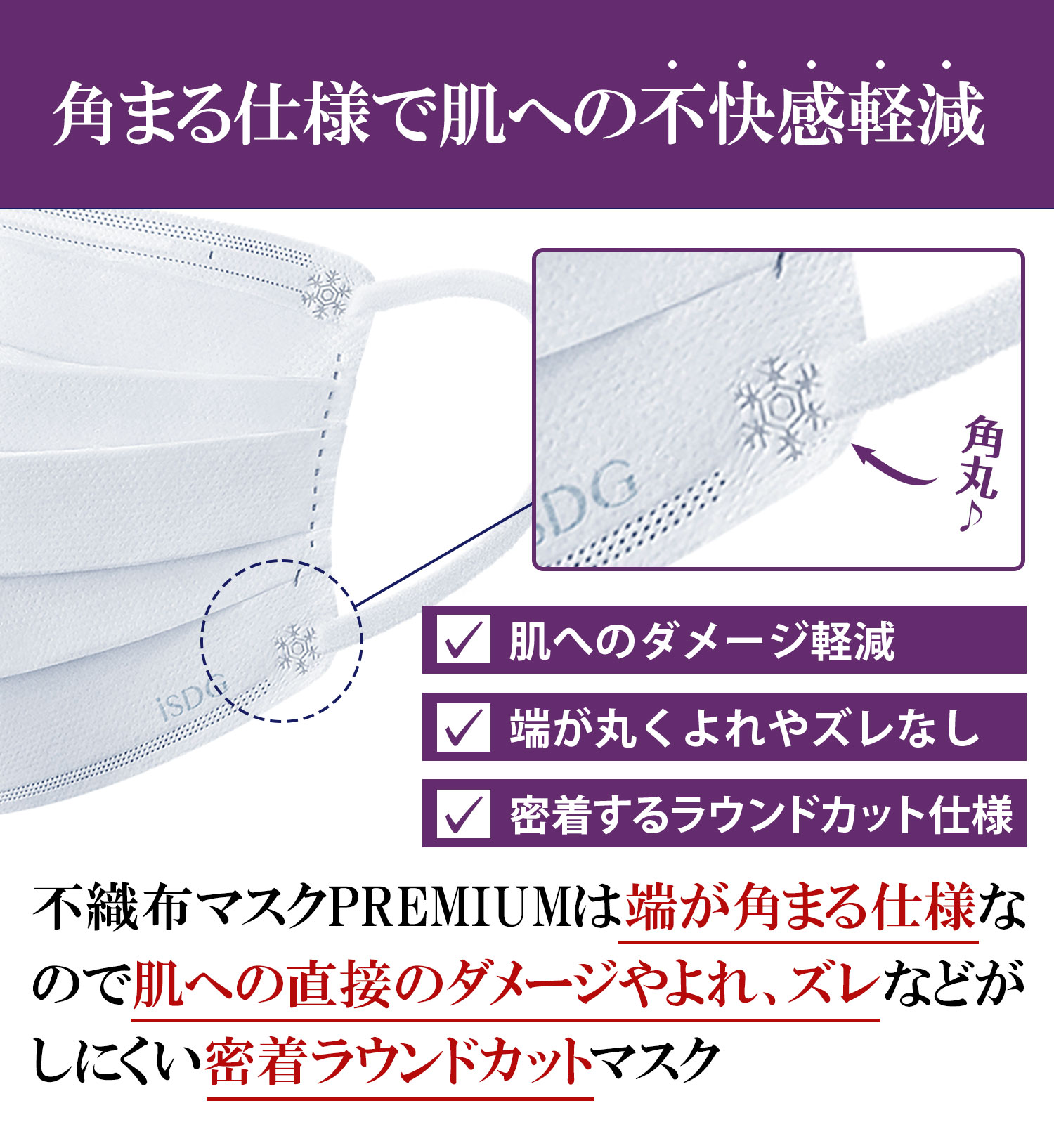 ハンドメイドインナーマスク大人用Mサイズ3枚 医食同源ドットコム 不織布マスク PREMIUM 大きめ 7枚+3枚 / 立体型