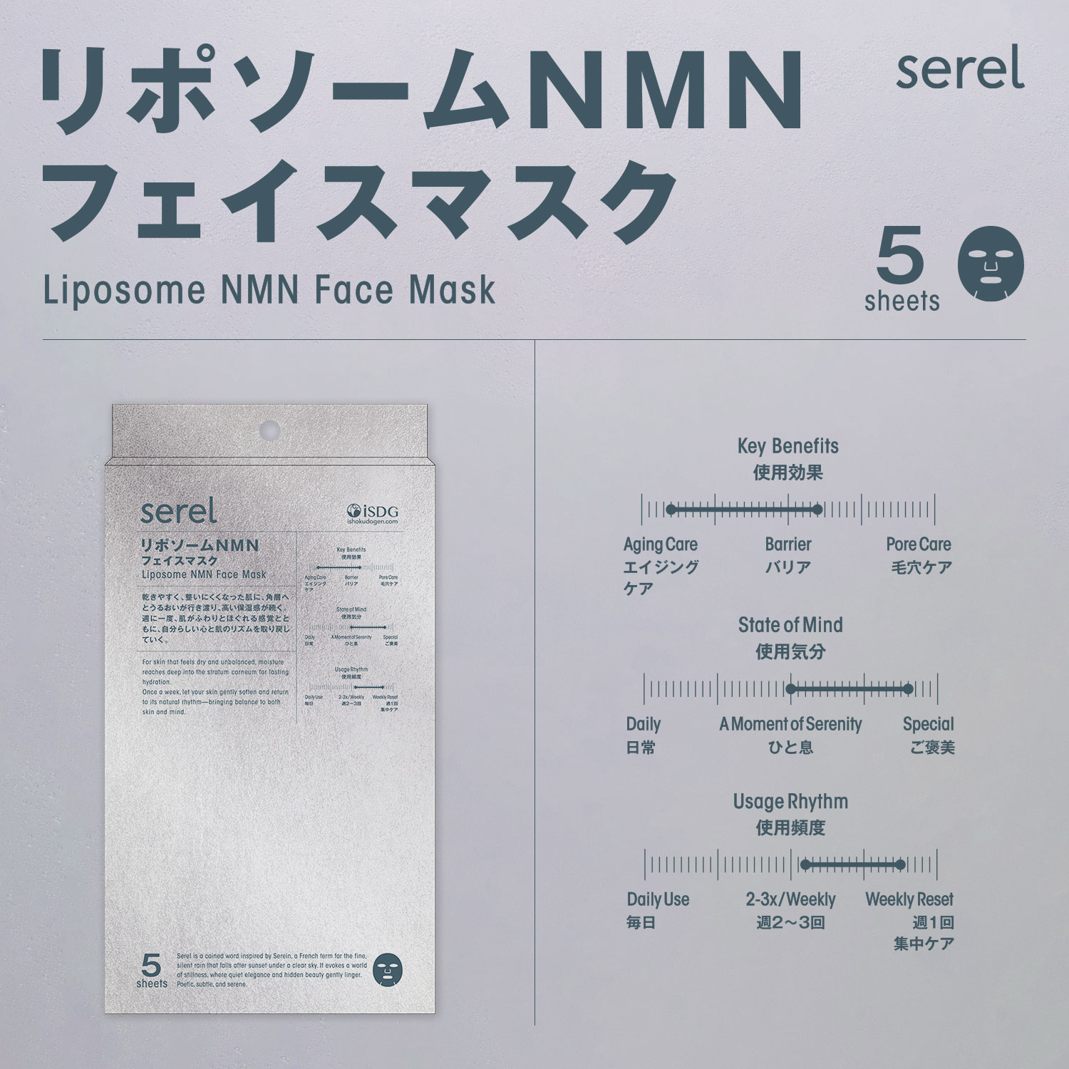 セレル リポソームNMNフェイスマスク / serel NMN フェイスマスク