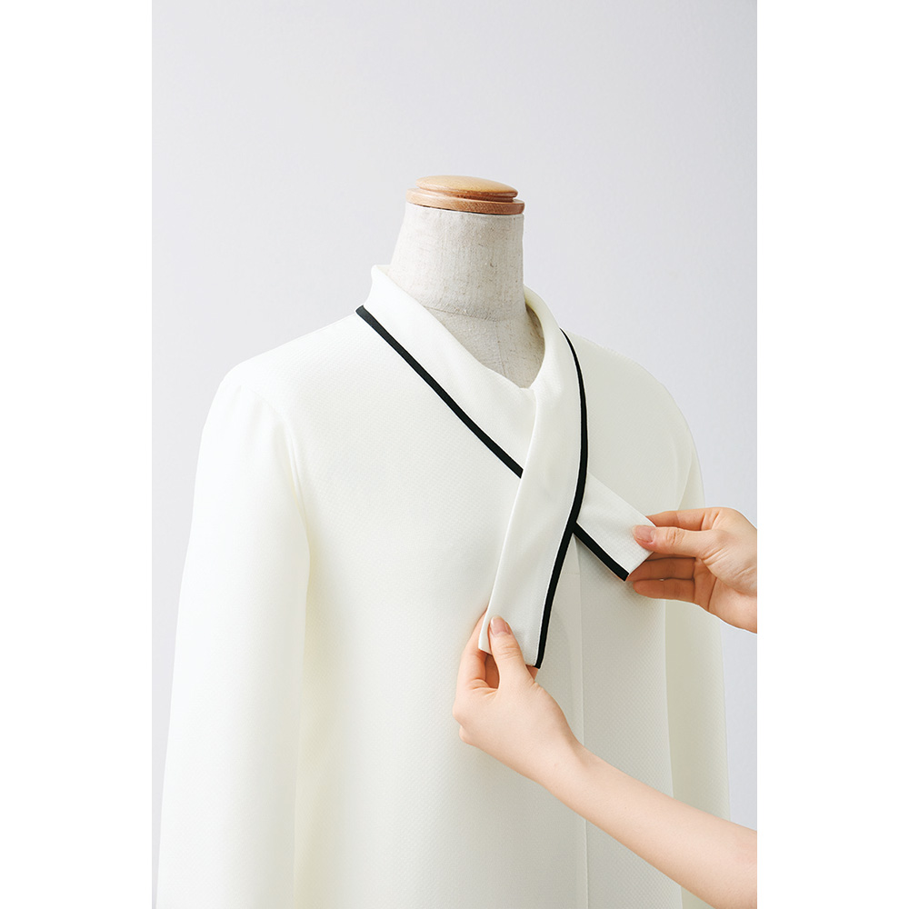 ジョア en joie アンジョア 長袖ブラウス 5号〜15号 レディース ユニフォーム オフィス 制服 事務服 受付 コンパニオン かわいい ...