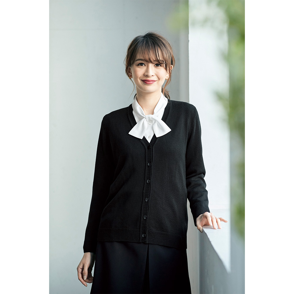 事務服 カーディガン  JOE3210 7号〜15号 アンジョア en joie オフィス事務服 ジョア en joie アンジョア カーディガン 7号〜15号 レディース