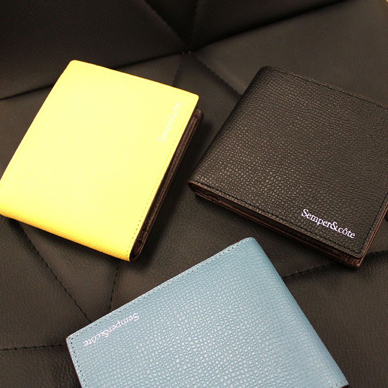 Semper&cote センペルアンドコッテ 財布 二つ折り財布 レザー 男女兼用