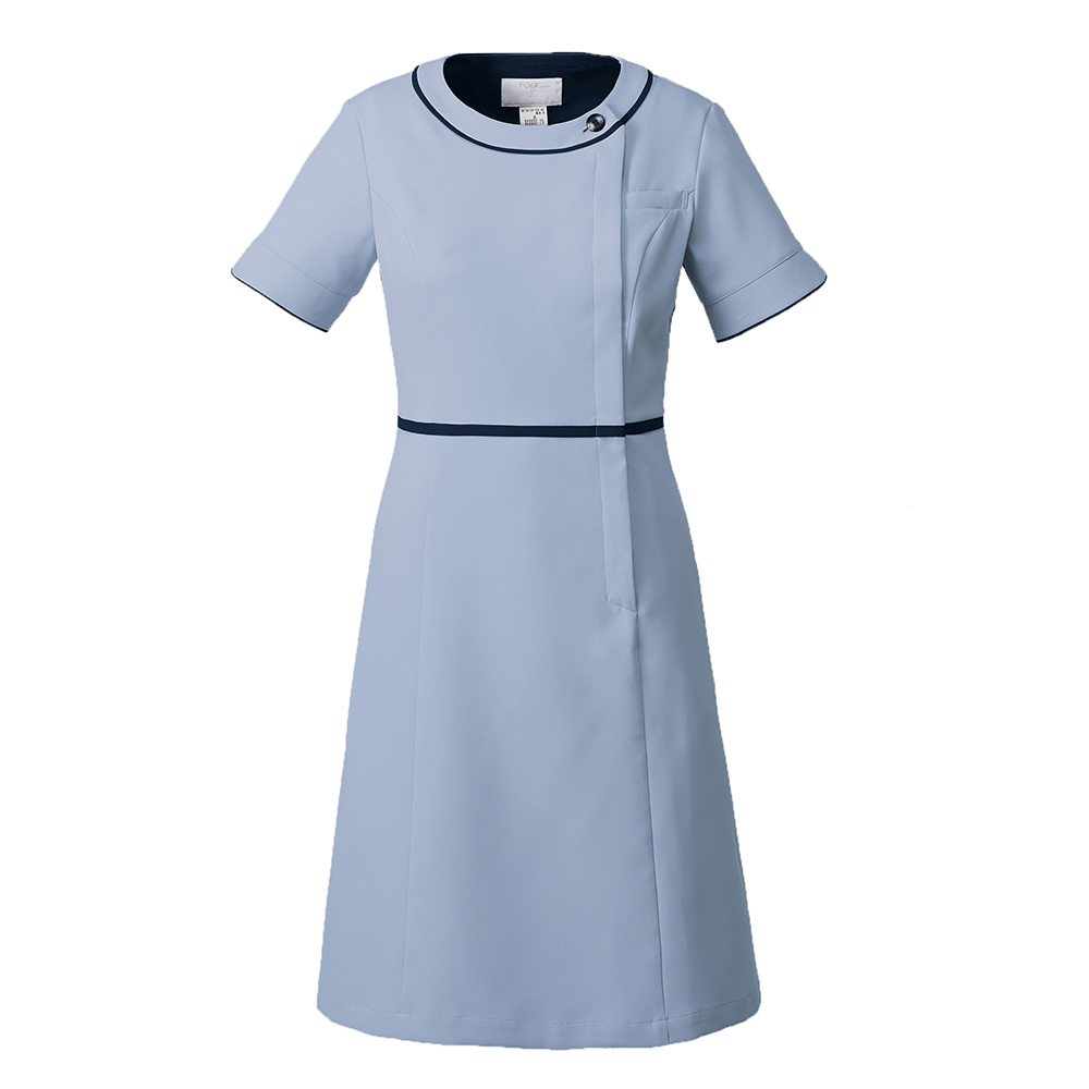 FOLK nuovo フォーク ヌーヴォ  SS〜4L ワンピース レディース 事務服 医療事務 クリニック サロン 透け防止 静電 吸汗 速乾 ストレッチ 3021sc 宅配のみ ジョア FOLK nuovo フォーク ヌーヴォ SS〜4L ワンピース レディース