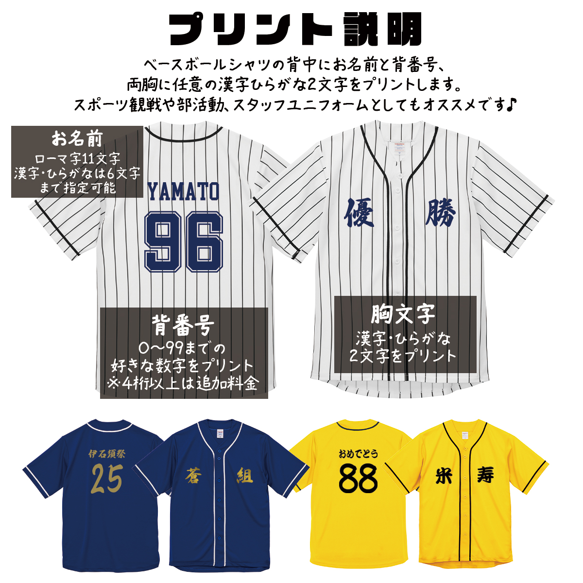 プロ野球ユニフォーム（色：ブルー系）｜応援グッズ｜野球｜スポーツ