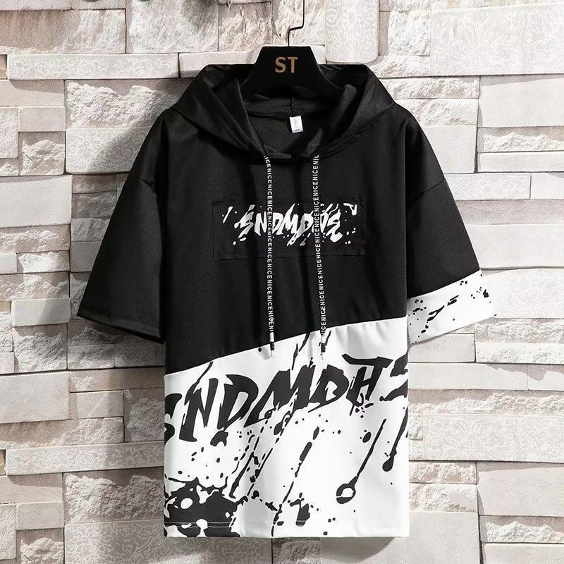 J&Y SYSTEM様コムデギャルソン　半袖パーカー Tシャツ　AD2020 半袖パーカー パーカー メンズ 半袖 夏 uvカット ス フード付き 吸汗