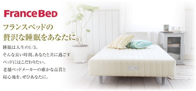 フランスベッド（FRANCEBED） 送料無料 日本製 脚付きマットレス 