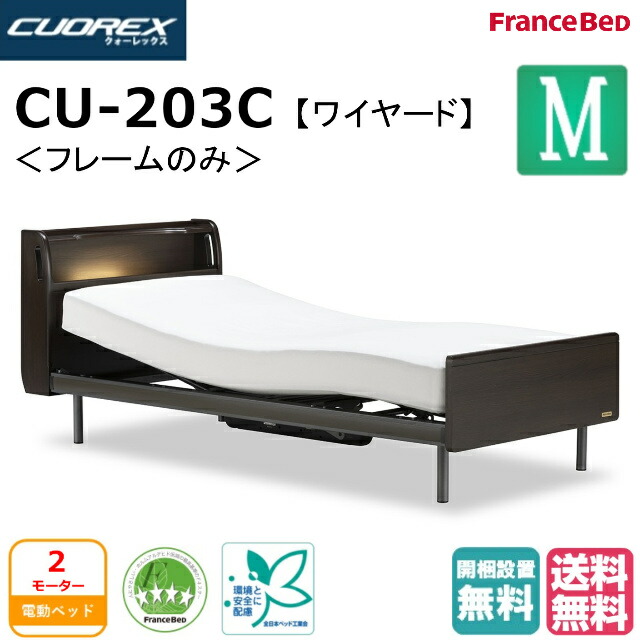 開梱設置無料 フランスベッド クォーレックス CU-203C レッグ