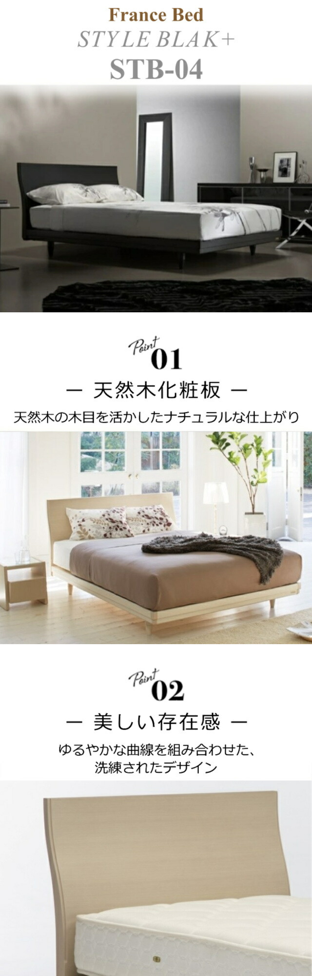 フランスベッド（FRANCEBED） STB-04 フレームのみ ワイドダブル