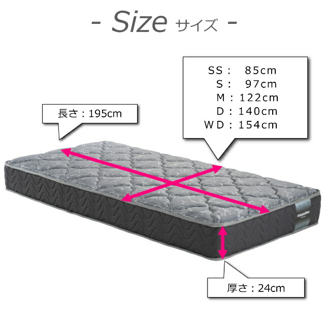 フランスベッド（FRANCEBED） ベッド マットレス シングル HS-EC240