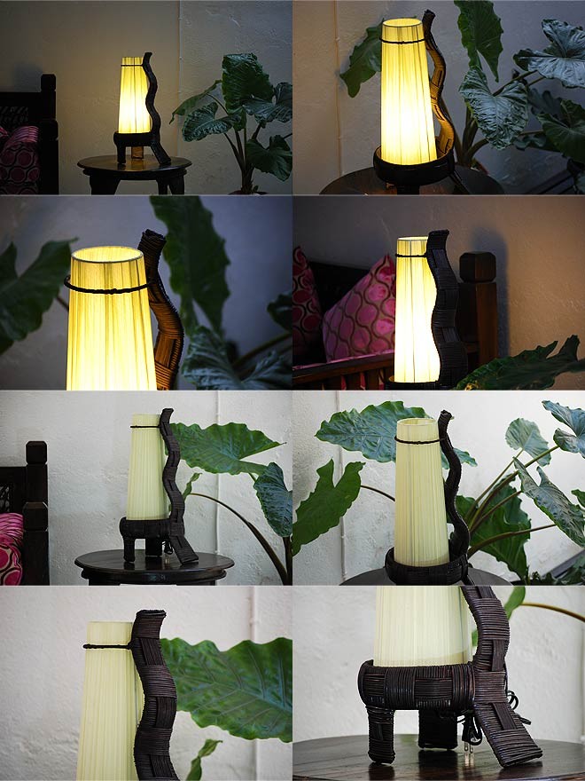 アジアン　スタンド照明 楽天市場】【最大500円クーポン】 アジアン照明 ラタンで編まれた