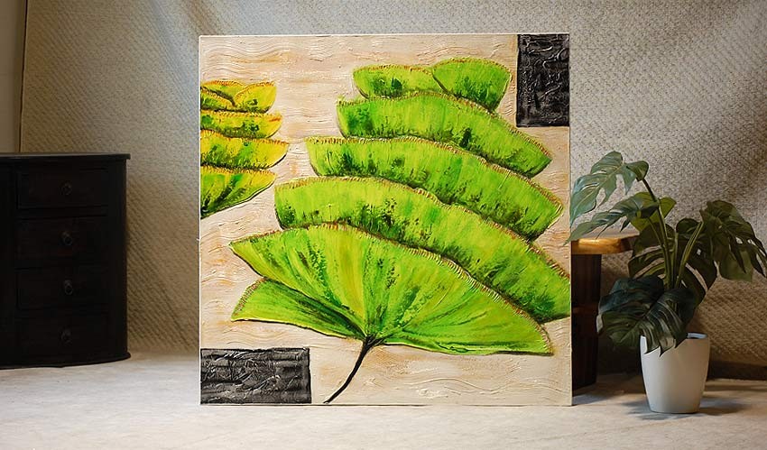 アジアン絵画 ガネーシャA4サイズアジアン・バリ雑貨・エスニックインテリア アート