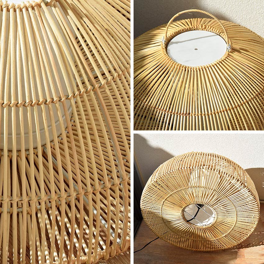 LED電球付 間接照明 おしゃれ スタンド 和モダン 和風 アジアン ラタン