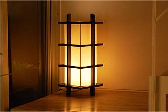 LED電球付 間接照明 おしゃれ スタンド 和モダン 和風 アジアン 木